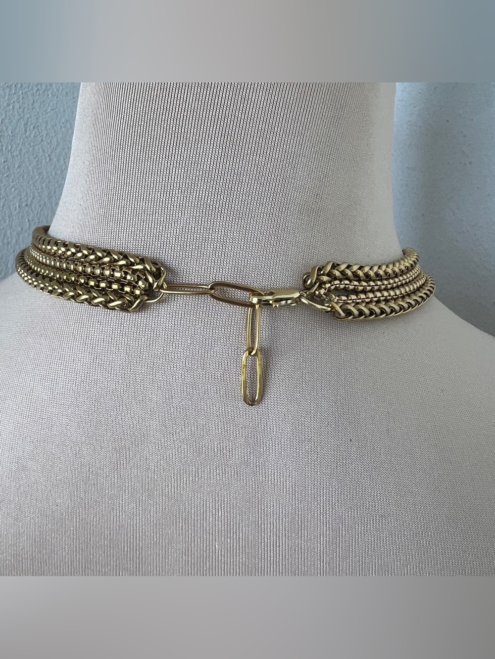 Salvatore Ferragamo Gancini Custom Choker Necklace 14.5-16” - Picture 4 of 6
